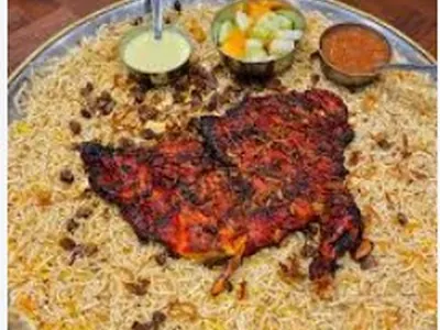 Chicken Al Faham Mandi, Half (serves 2)